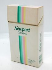 Vintage Newport Stripes Menthol Lights 100s Cigarettes Flip-Top Box picture