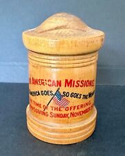 Vintage Wooden Bank - For American Missions picture