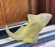 Brand New  Baccarat Crystal Yellow Fish Bass Koi Figurine B-001 picture