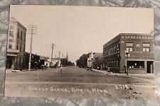 EARLY 1900'S AITKIN MINNESOTA STREET SCENE RPPC BUILDINGS SIGNS CARS NICE PHOTO picture
