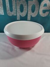 New Tupperware Essentials Blossom Large Serving Bowl Pink 18 cups New picture