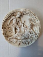 Vintage Greek Love Stories Marble Plate Eros & Psyche 1989 Numbered picture