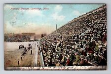 Cambridge MA-Massachusetts, Harvard Stadium, Antique, Vintage c1906 Postcard picture