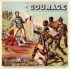 Courage - Tobacco Label - Mentions the Battle of Isandlwana - Lieutenants Melvil picture