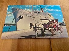 VTG Bahama Star Eastern Steamship Corp Miami Florida Pier Postcard - Posted picture