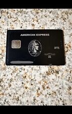 American Express AMEX Centurion Black Card Chip Titanium Authentic Original RARE picture