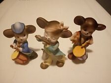 RARE Vintage Lefton 3 Patriotic Revolutions mice fife and drums NEW.        (14) picture