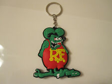 RAT FINK Keychain Key Chain PVC Rubber FOB Metal Ring ED BIG DADDY ROTH Green picture