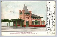 C.1907 ROCHESTER, NY LEHIGH VALLEY RAILROAD NEW PASSENGER STATION Postcard P51 picture