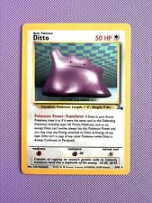 Pokémon TCG Ditto Fossil 3/62 Holo Rare LP Card picture