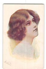 Portrait of Pretty Woman Postcard 1901-1907 picture