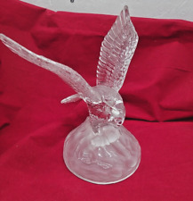 Cristal D’Arques Bald Eagle Crystal Glass Sculpture Figurine 8 x 7 picture