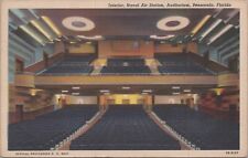 Int. Naval Air Station Auditorium Pensacola Florida c1930s Postcard UNP 7554.4 picture