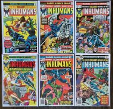 The INHUMANS 1-6 Marvel Comics 1975-1977 Bronze Age #1 HIGH GRADE Copies picture