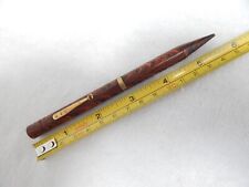 CS38C . VINTAGE WATERMAN RED RIPPLE MECHANICAL PENCIL, LARGE SIZE. picture