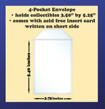 Best Hobby Pages 4-Pocket Polypropylene Archival Envelope Short Cards Pack of 25 picture