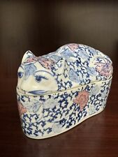 Vintage Chinoiserie Depressed Cat picture