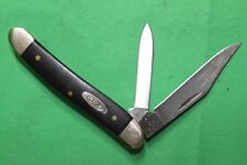 Vintage CASE XX 22087 JACK KNIFE w Smooth Black Delrin Handles -  USA  2014 picture