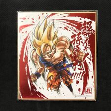 D042 Son Goku Super Saiyan Red Foil Holo Japanese Dragon Ball Shikishi Art Board picture