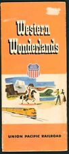 c1954 Union Pacific Railroad Western Wonderlands Travel Brochure Photos Map Rail picture