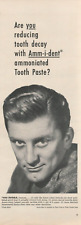 1950 Amm-i-dent Ammoniated Tooth Paste Actor Kurt Douglas Vintage Print Ad picture