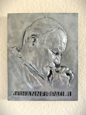 POPE JOHN PAUL PEWTER RELIEF Made in Germany picture