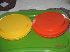 VTG Tupperware Harvest Colors Seal N Serve Bowl Storage With Lids Set Of 2 picture