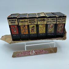 Mickey Mouse Library of Card Games Box 1946 Russell Mfg Co. Walt Disney COMPLETE picture