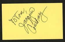 Jacquie Courtney d.2010 signed autograph auto 3x5 index card Another World C088 picture