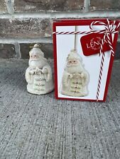 Lenox Holiday Cheer Collection 3.5” Santa Porcelain Ornament w/24K Gold #884415 picture