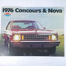1976 Chevrolet Concours & Nova Sales Catalog Brochure / Dealer Advertisements Ad picture