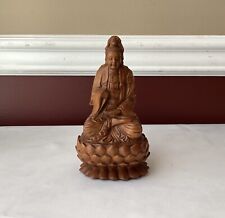 VTG/ Antique Chinese Wooden Carved Buddha Sculpture, Unmarked, 6 1/2