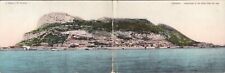 GIBRALTAR, Fold Out, Panorama of Rock from the Bay 1910s picture