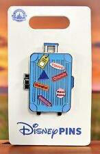 Disney Parks Luggage Around the World Travel Suitcase Mickey Hinged Pin - NEW picture