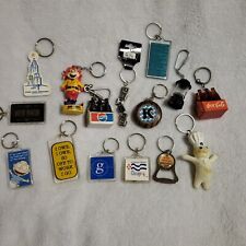 Keychain Fob Lot Of 15 Assorted Advertising Vtg Coke Pepsi Pillsbury RugRats picture