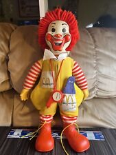 1978 Ronald McDonald Whistle & Grimace Plush Doll Hasbro Yellow Red 21