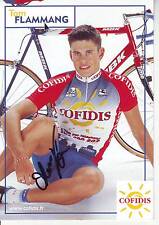 CYCLING cycling card TOM FLAMMANG team COFIDIS 2001 signed picture