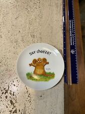 VIntage Suzy's Zoo Enesco Mice Say Cheeze Cheese Plate 1976 picture