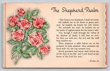 1944 Vintage Postcard The Shepherd Psalm 23 He Restoreth my soul Hello Grandpa picture