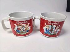 Set Of 2 Campbell's Soup Mugs 2002 Collectible Vintage Kids picture