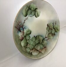 Rare Antique,LIMOGES, Hand Painted Porcelain,plate,trimmed/Gold,France 1908-1940 picture