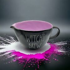 Rare Rae Dunn Halloween Purple Black Witch's Brew Family Batter Pitcher picture