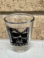 Courage Fear Factory Tequila Shot Glass Clear 2” Skull picture