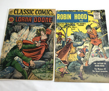 Matt Baker Lot Classics Illustrated 32 Lorna Doone  1946 Robin Hood Tales 5 picture