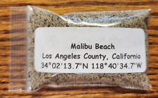 Malibu Beach Pier Sand Soil Dirt Sample Los Angeles California Apx. 30ml picture