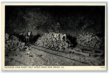 c1940's Interior View Avery Salt Mines New Iberia Louisiana LA Unposted Postcard picture