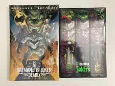 BATMAN & THE JOKER THE DEADLY DUO DELUXE EDITION HC & 3 JOKERS HARDCOVER SEALED picture