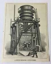 1885 magazine engraving ~ NEWLY-IMPROVED COTTON PRESS, SC picture