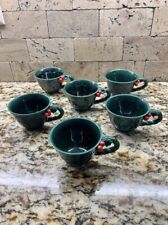 Lefton Holly Berry 6 Cups Vintage Christmas 1960’s Holiday Kitchen picture