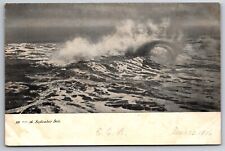A September Sea Stormy Ocean Wave 1906 Undivided Back Postcard picture